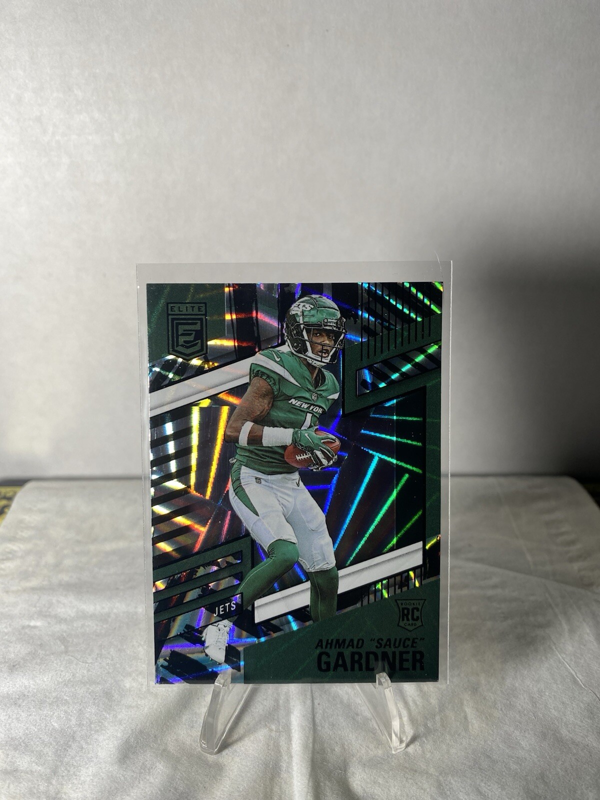 Ahmad Sauce Gardner 2022 Donruss Elite SP RC Case Hit Razzle Dazzle #142 Jets