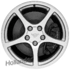 CHEVROLET CORVETTE 2000-2002 WHEEL REAR 18X9-1/2 ALUMINUM 5 SPOKE PAINTED QG1-03