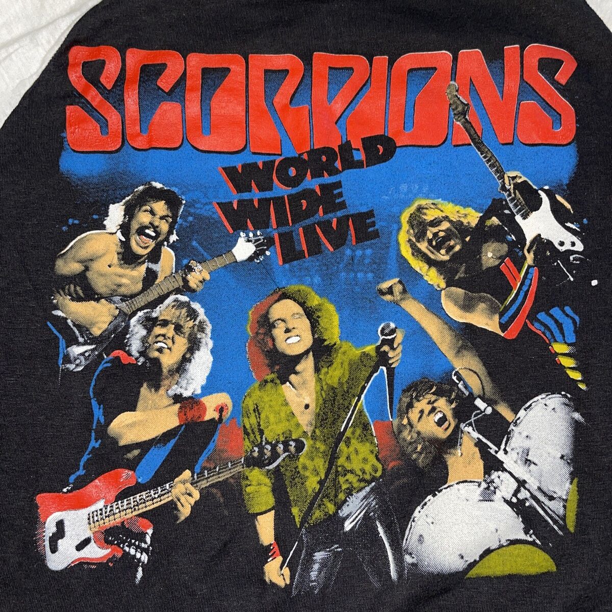 vintage scorpions t shirt 80s world wide live RARE! Two vintage scorpions t shirt 80s world wide live RARE! Two