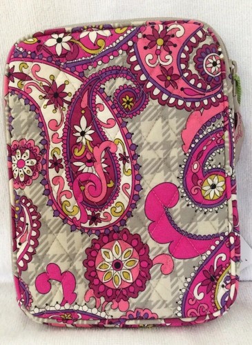 Vera Bradley E-READER SLEEVE  PAISLEY MEETS PLAID iPadMini Kindle Nook New W Tag - Picture 1 of 6