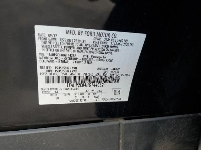 2017 Ford Taurus Engine Control Module ECM Black OEM 109K Miles K42701 Foto 3 de 4