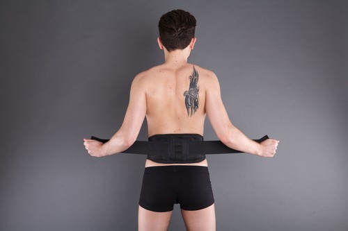 Turmalin Rückenwärmer, Nierenwärmer, Rückenbandage, Rückenstütze - Picture 2 of 5