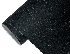 GLITZER MATT FOLIE - SCHWARZ 400 x 152 cm Diamant Look Auto selbstkleben