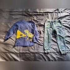 boys 5 joggers and long sleeve graphic tee