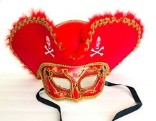 Masquerade Mardi Gras Parties Events Men Pirate Masks With Malibu  Hand Painted
