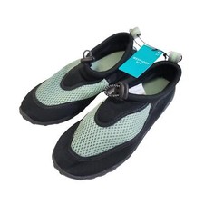 West Loop Kids Aqua Water Shoes Anti-Slip Green Black Summer Beach Pool M 2-3