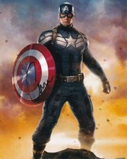 CHRIS EVANS signed autograph 20x25cm CAPTAIN AMERICA in person autograph ACOA