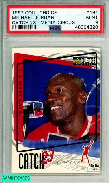 1997 COLLECTORS CHOICE MICHAEL JORDAN #191 CATCH 23-MEDIA CIRCUS