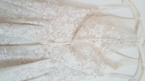 David's bridal ivory wedding dress. size 10 - Picture 6 of 10