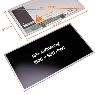 17,3'' LED Display matt passend für Innolux N173FGE-L23 REV.C1 WSXGA 1600x900