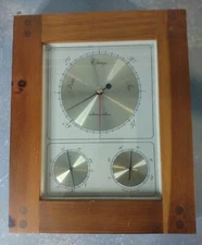 Airguide Weather Station / Craftsman Mission / Thermometer Barometer Wall Shelf