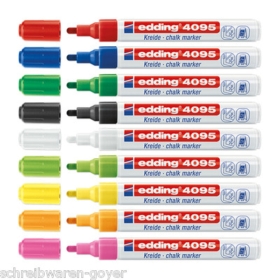 Kreidemarker Edding 4095 Windowmarker 2-3mm  Flüssigkreide Kreide Farben wählbar