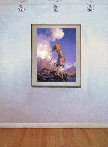 Maxfield Parrish Ecstasy 22x30 Hand Numbered Edition Art Deco