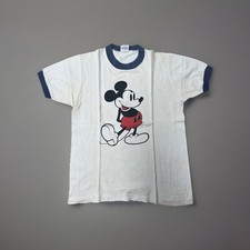    Vintage 1970s-80s Disney Mickey Mouse T-Shirt   Worn-In Threadbare M   
