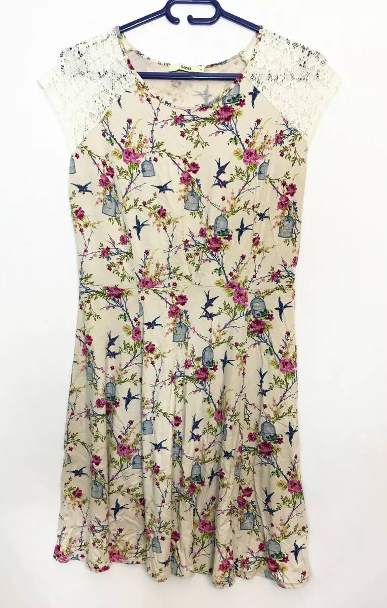 Oasis bird print shirt cheap dress