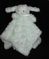 Blankets and Beyond Bunny Security Baby Lovey Green Rosettes Swirl