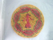 Native American Weave Tray Bowl. Very Nice Design. Approx 1.75" T & 10" D