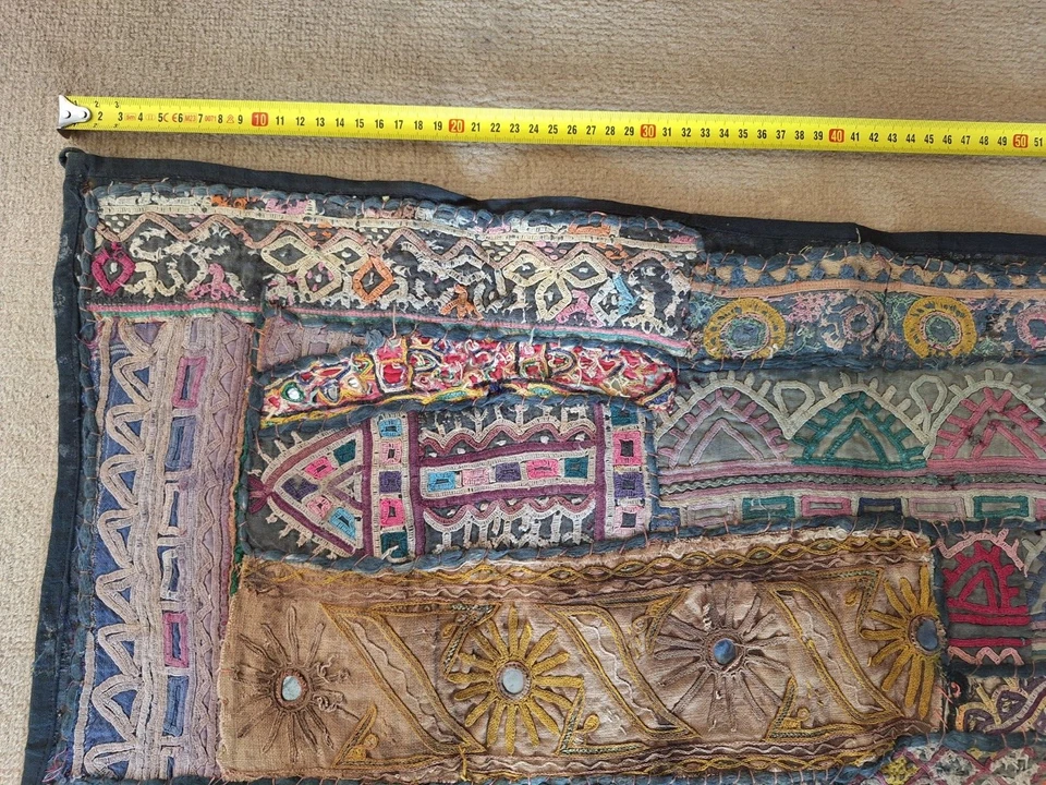 PATCHWORK  INDE RAJAHSTAN   ancien - Photo 2/4