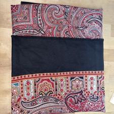 Paisley Bohemian 46x46 betmar scarf Oversized Wrap Red Black 320