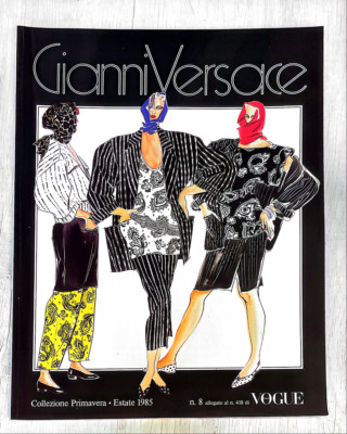 Gianni Versace Catalog LOOKBOOK 1985 DAVID BAILEY Fabrizio Ferri VOGUE Magazine