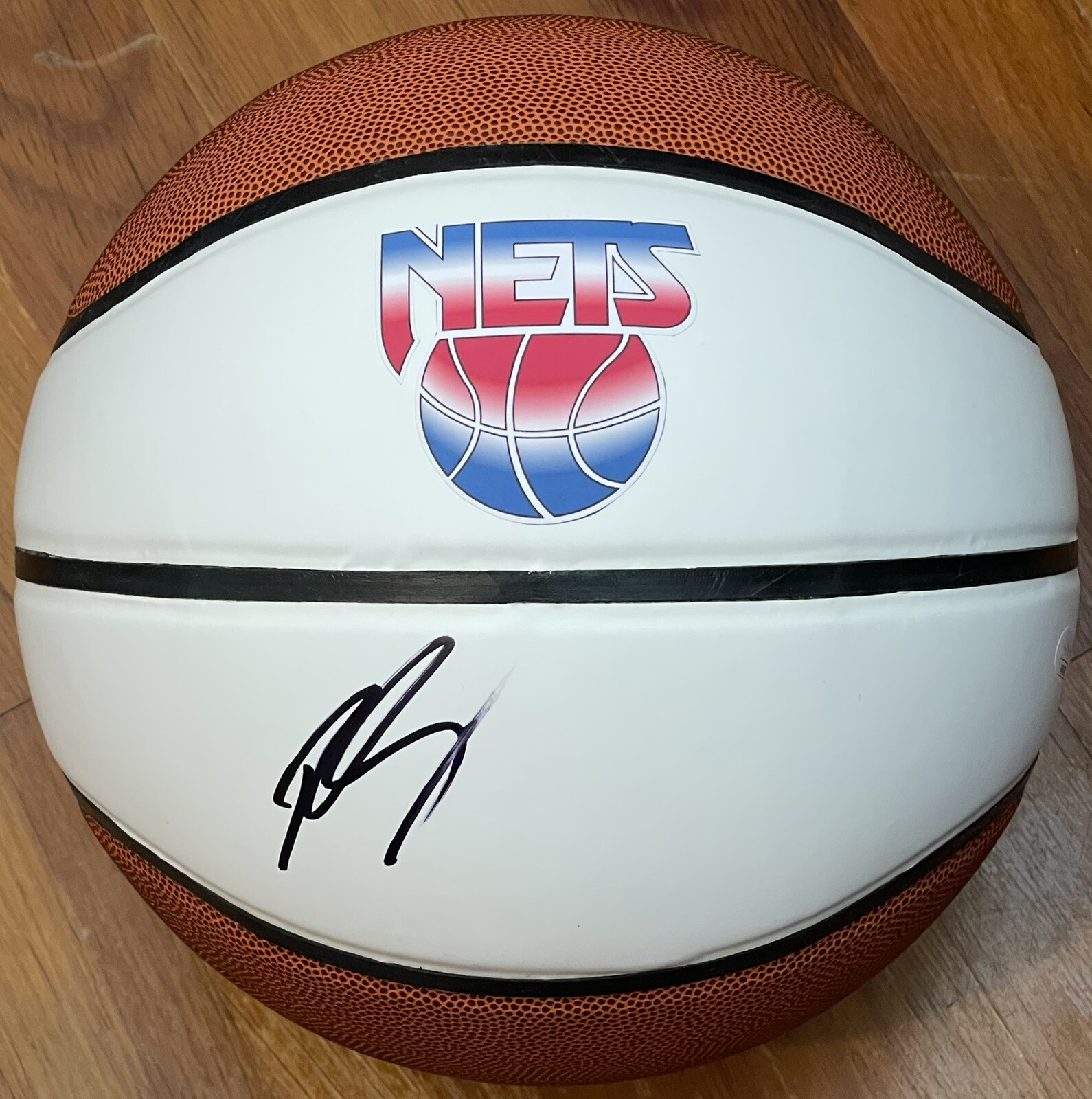 Ben Simmons Autographed Signed Brooklyn Nets Logo Basketball Throwback JSA 