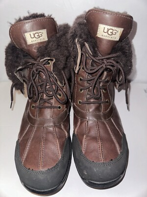 UGG Butte Waterproof Brown Black Boots MEN Size 13
