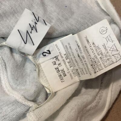 トップス YOHJI YAMAMOTO damage layered design tee Yohji Yamamoto Damage Layered Tee Short Sleeve Black Used