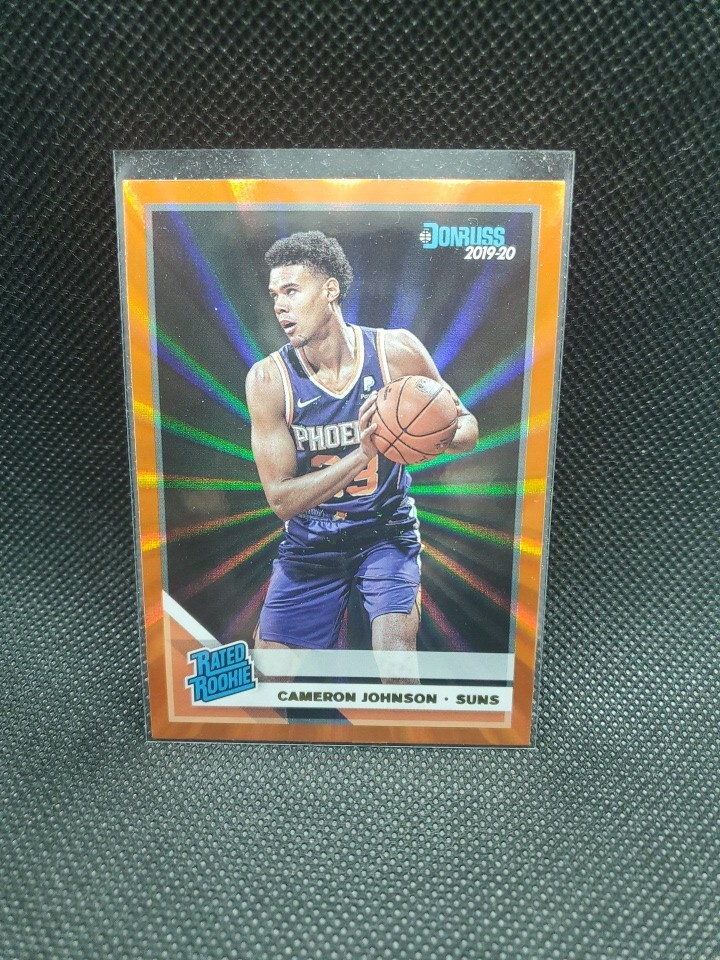 2019-20 Donruss Rated Rookie Orange Holo Laser #210 Cameron Johnson Rookie RC