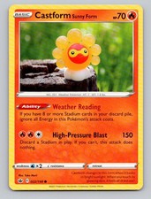 Castform Sunny Form #022/198 Common SWSH06: Chilling Reign Pokemon