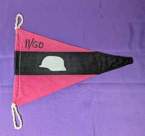 Reproduction WWII German Panzer Grossdeutschland (GD) II Brigade tank pennant