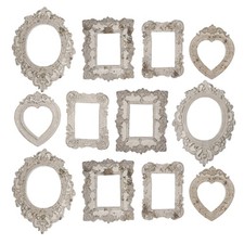 24 Pcs Antique Resin Mini Photo Frames Small Vintage Picture Frame Set