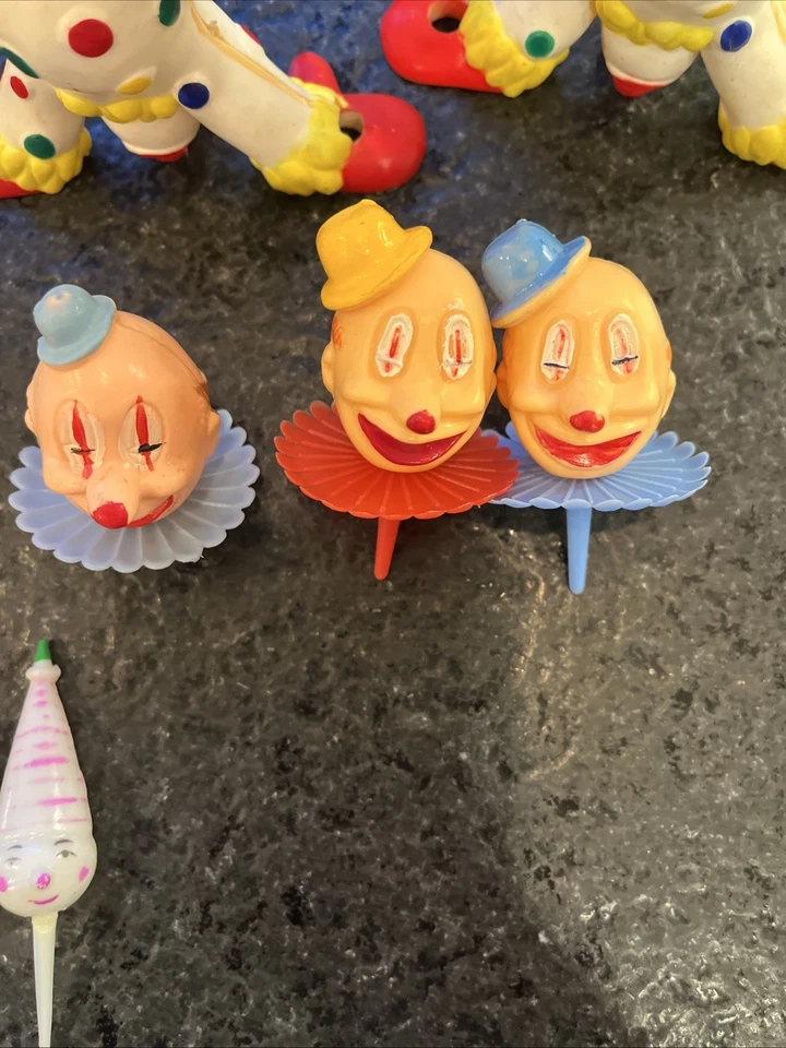 Lote De 15 Payasos Toppers Pasteles Hong Kong De Colección Años 70’s Foto 4 de 4