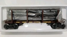K Line Western Depot K663-80277 Diecast O West Side Lumber Skeleton Log Car