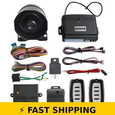 BANVIE Car Alarm System with Keyless Entry - Universal Design