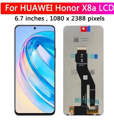 Honor X8a 90 Lite LCD Touch Display CRT-LX1 LX2 LX3 CRT-NX1 Schwarz Neu