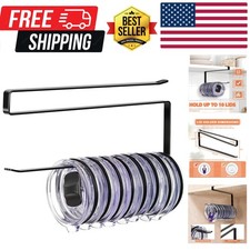 Horizontal Tumbler Lid Storage Hook Up to 10 Lids, Space Saving Cup Lid Holde...