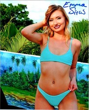 Emma Sirus signed model 8x10 Photo -PROOF- -CERTIFICATE- (A0005)