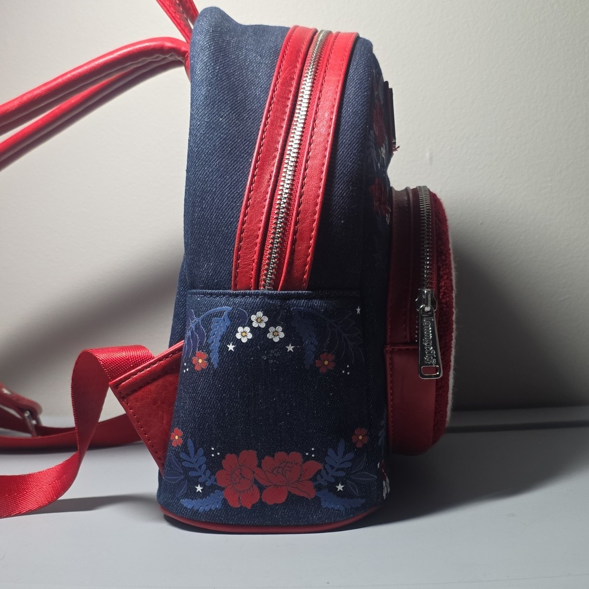 Loungefly Captain America 80th Anniversary Floral Backpack Loungefly Captain America 80th Anniversary Floral Shield  main image 2
