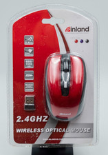 inlad 2.4GHZ Wireless Optical Mouse Red