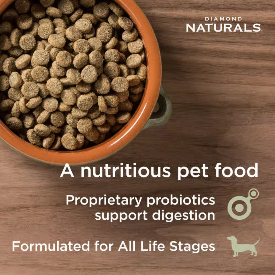Diamond Naturals Piel y Abrigo Todas las Etapas de la Vida Salmón y Patata Fórmula Seco Perro Foo Foto 3 de 4
