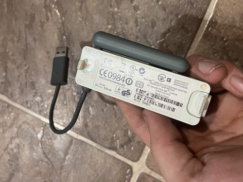 Official OEM White Microsoft XBOX 360 Wireless Network Adapter WiFi TESTED - Picture 2 of 2