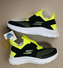 Skechers toddler boys skech fast slip ins sneakers black/ lime green