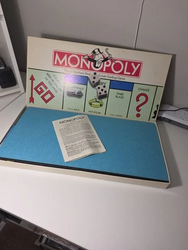Vintage 1985 Monopoly Board Game Parker Brothers Complete No. 0009 - Fast Ship