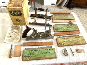 VINTAGE STANLEY NO 55 Combo Plane/Cutter Tools Sets 1-2-3-4