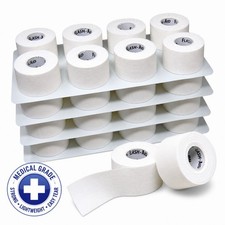 Athletic Tape - Large Rolls - 1.5" x 10yards - Latex-Free White Case of 32