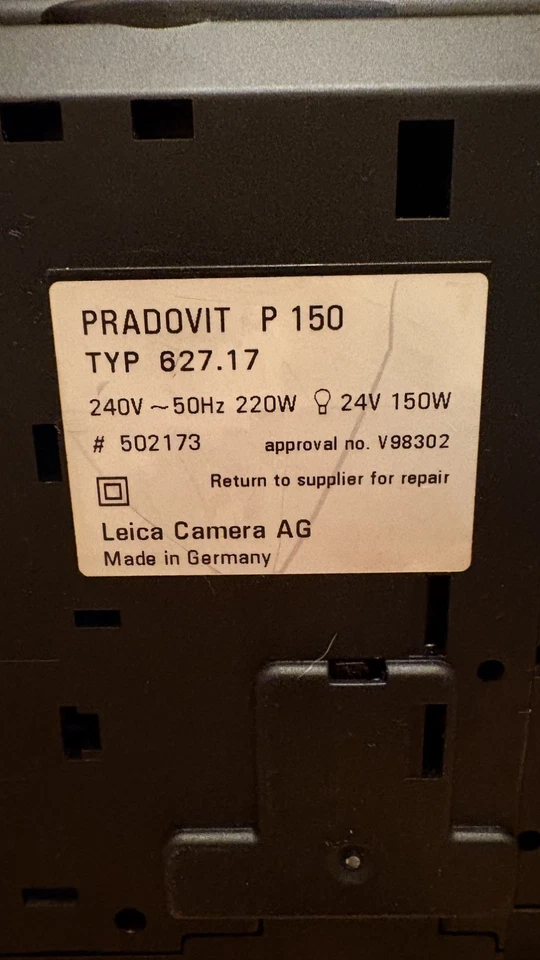 Leica Pradovit P150 Slide Projector HektorP2 85mm f/2.8 Lens–Excellent Condition - Image 4 of 4