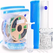OVV3D Filament Storage Bags 44pcs, 3D Printer 20 Vacuum Sealed Kit with 20pcs...