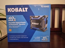 KOBALT 40V PORTABLE HYBRID RADIO  BLUETOOTH SPEAKER NIB