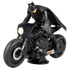 McFarlane DC Multiverse The Black Batman Batcycle Vehicle