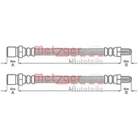 2X Metzger BremsschlÄUche Hinten AM Bremssattel Beidseitig Passend FÜR Peugeot